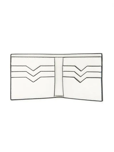 Shop Valextra Simple Grip Billfold Wallet In White