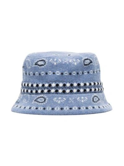 Shop Alanui Reseda Bucket Hat In Blue