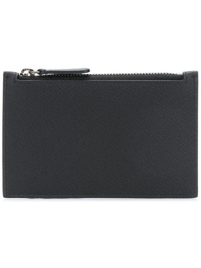 Shop Giorgio Armani Slimline Card Holder In 80001 Black