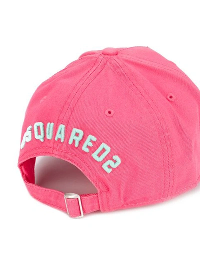 Shop Dsquared2 Icon Baseball Cap In Pink