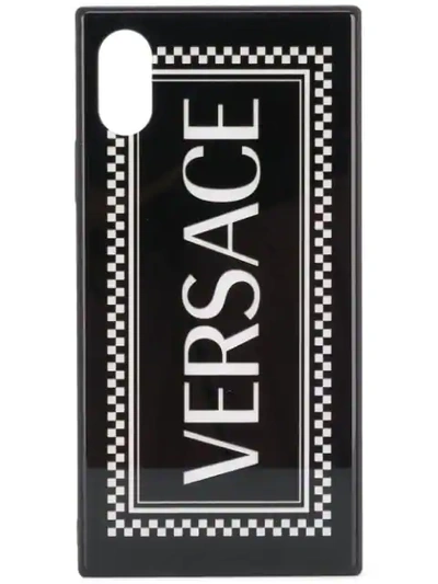 Shop Versace Iphone X Phone Case In Black