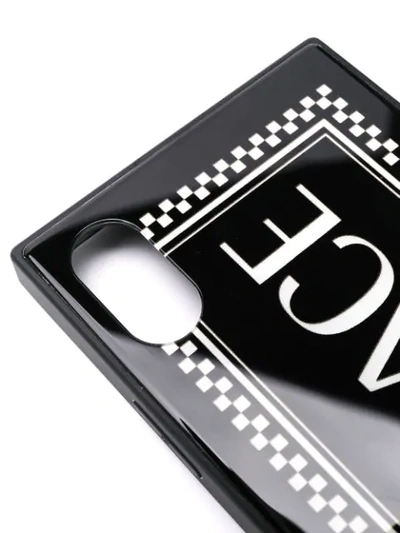 Shop Versace Iphone X Phone Case In Black