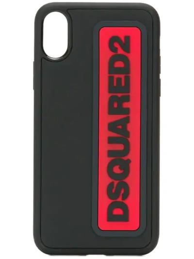 DSQUARED2 LOGO IPHONE X CASE - 黑色