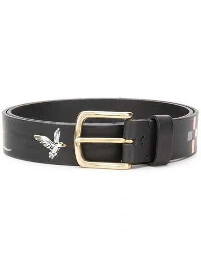 NICK FOUQUET SAFARI HAND PAINTED BELT - 黑色