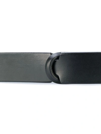 Orciani Slim Loop-fastening Belt In Black