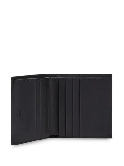 Shop Fendi Diabolic Eyes Bi-fold Wallet In Black