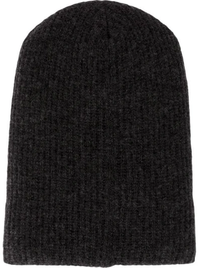 Shop The Elder Statesman Knit Cap - Grey