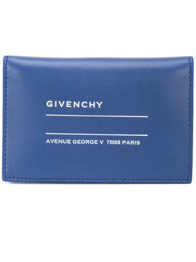 Shop Givenchy Bifold Cardholder In 400 Blue