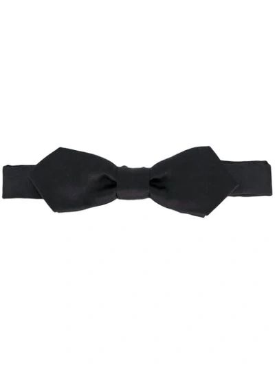 Shop Dolce & Gabbana Papillon Silk Tie In Black