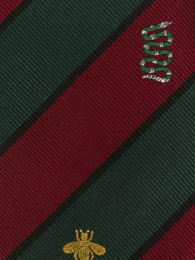 GUCCI SYMBOLS MOTIF SILK TIE - 红色