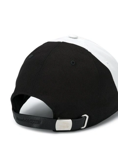 Shop Alexander Mcqueen Logo Patch Cap In Black