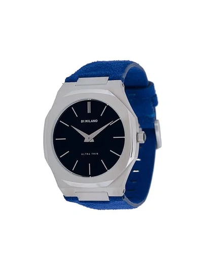 Shop D1 Milano Ultra-thin Watch In Blue