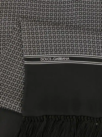 Shop Dolce & Gabbana Printed Stole In Black