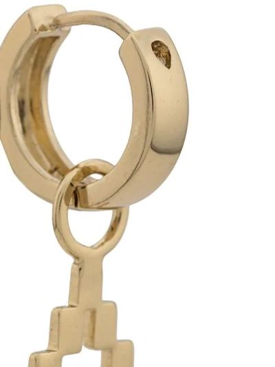 Shop Marcelo Burlon County Of Milan Cross Pendant Earrings - Gold