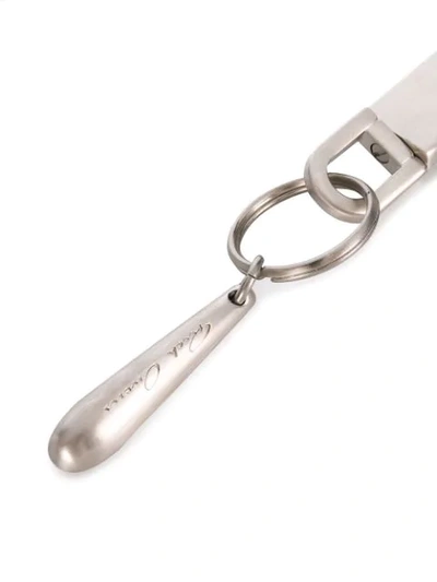 Shop Rick Owens Teardrop Keychain In Metallic