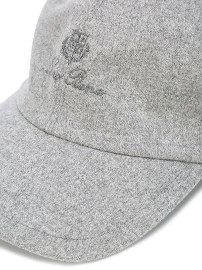 Shop Loro Piana Baseball Cap In Grey