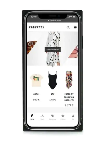 Shop Versace 90s Logo Iphone Xs Max Case In Black