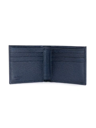 Shop Ferragamo Gancio Wallet In Blue