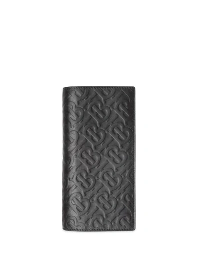 Cavendish Tb-monogram Leather Wallet In Black