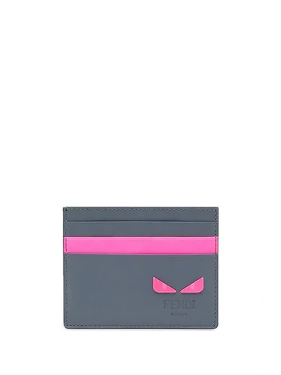 Shop Fendi I See You Eye Motif Cardholder In F17h4-tempesta+ Fluo Pink