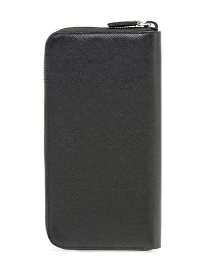 Shop Prada Compact Wallet In Black