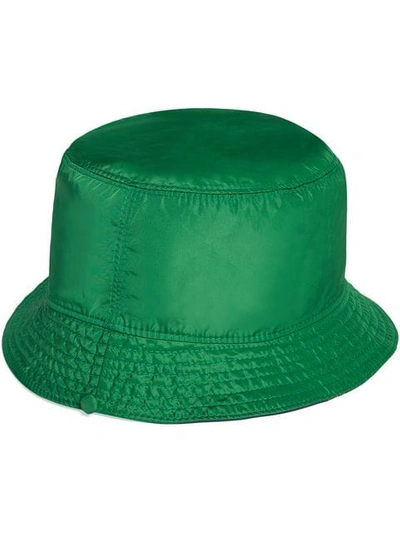 Shop Gucci Reversible Bucket Hat In Green