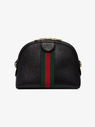 Shop Gucci Black Ophidia Leather Cross Body Bag