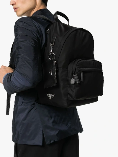 Shop Prada Black Classic Nylon Backpack