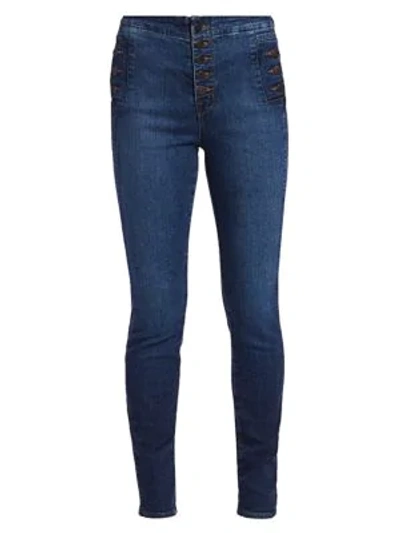Shop J Brand Natasha Sky High-rise Skinny Jeans In Equalize