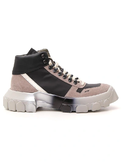 Shop Rick Owens Lace Up Tractor High Top Sneakers In Multi