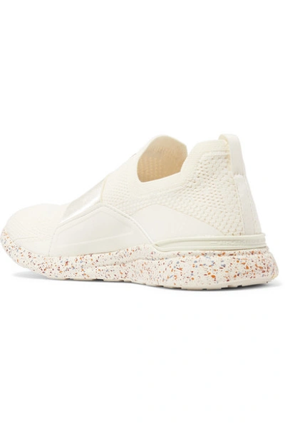 Shop Apl Athletic Propulsion Labs Techloom Bliss Mesh And Neoprene Sneakers In Ivory