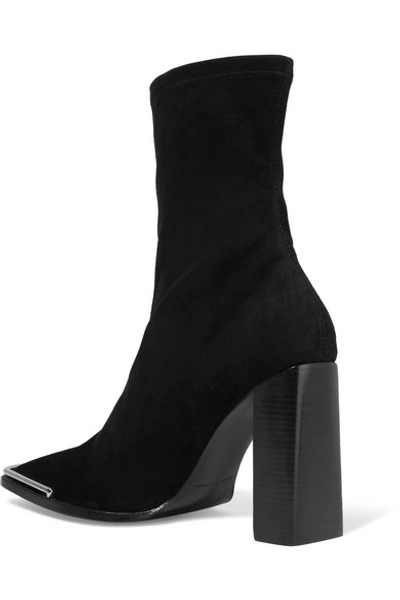 Shop Alexander Wang Mascha Suede Sock Boots