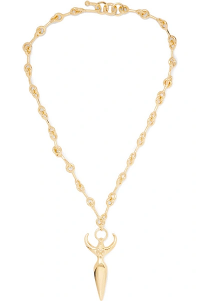 Shop Chloé Femininities Gold-tone Necklace