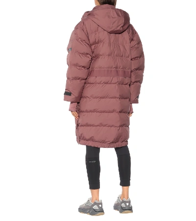 Shop Adidas By Stella Mccartney Long Puffer Jacket In Pink