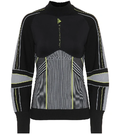 Shop Adidas By Stella Mccartney Run Midlayer Sweater In Black