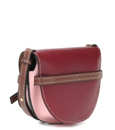 Shop Loewe Gate Small Leather Crossbody Bag In Red