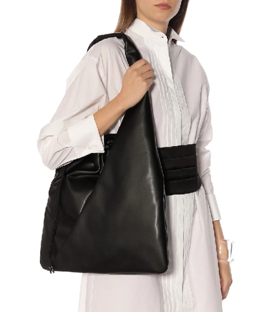 Shop Mm6 Maison Margiela Japanese Medium Bucket Bag In Black
