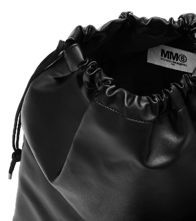 Shop Mm6 Maison Margiela Japanese Medium Bucket Bag In Black