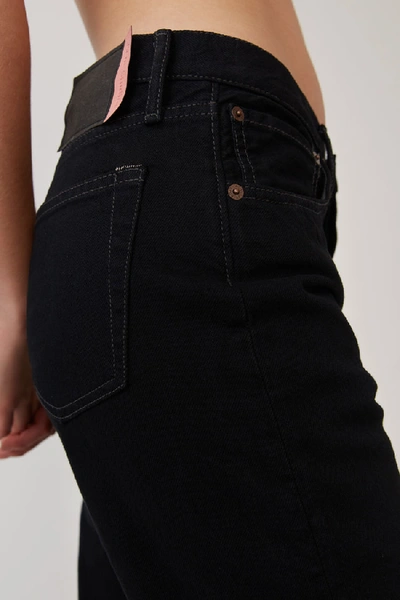 Shop Acne Studios 1996 Black Overdye Black In Classic Fit Jeans