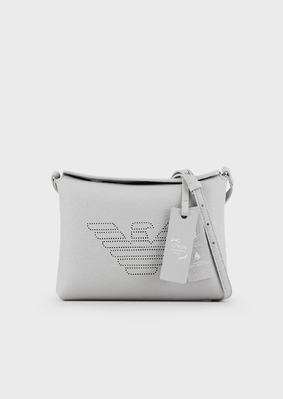 Shop Emporio Armani Crossbody Bags - Item 45480196 In Light Gray