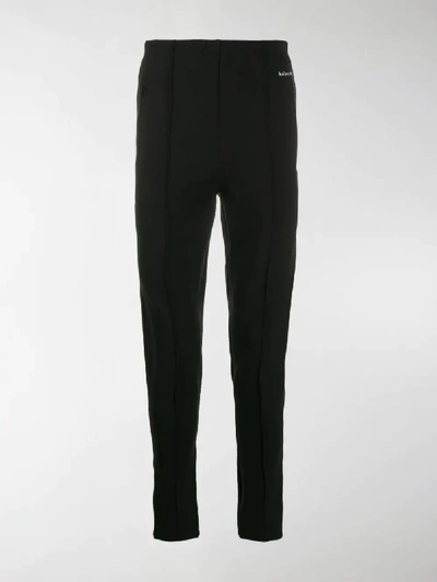 Shop Balenciaga Skinny Tapered Trousers In Black