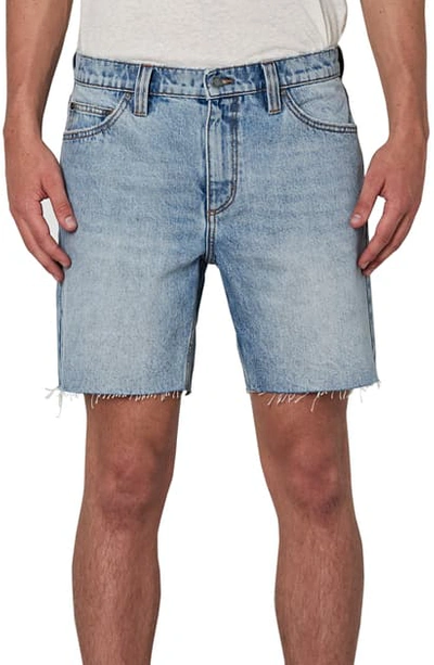 Shop Rolla's Rollas Relaxo Cutoff Denim Shorts In Trusty Blue