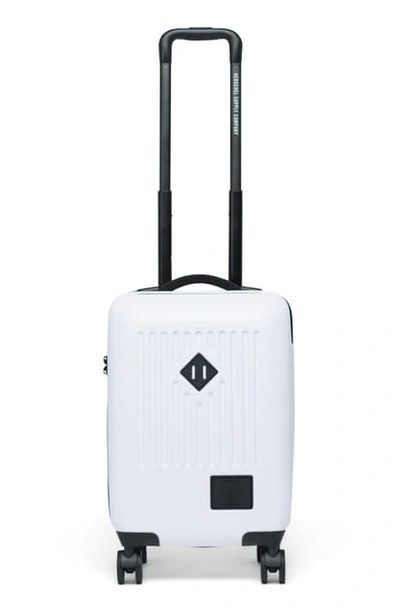 Shop Herschel Supply Co Trade 21-inch Wheeled Carry-on Bag In White/ White