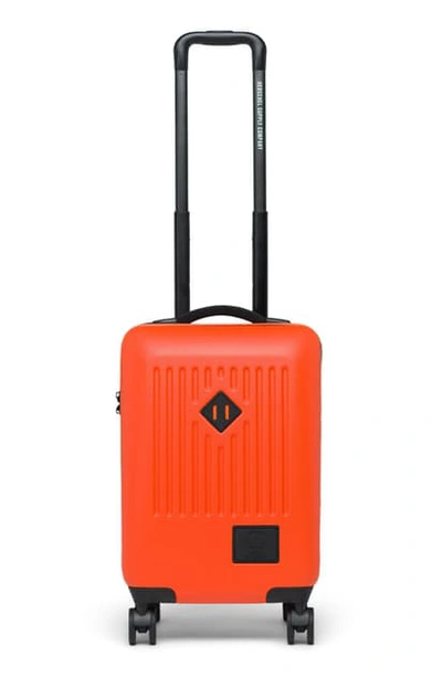 Shop Herschel Supply Co Trade 21-inch Wheeled Carry-on Bag - Orange In Vermillion Orange/ Orange