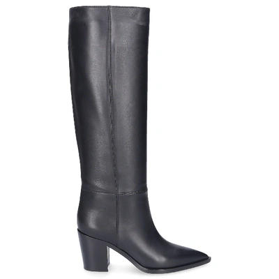 Shop Gianvito Rossi Boots Daenerys Boot  Calfskin Black