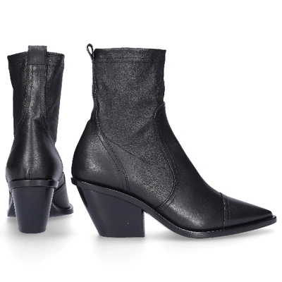 Shop Agl Attilio Giusti Leombruni Ankle Boots D239530 Calfskin Black