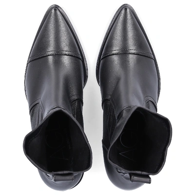 Shop Agl Attilio Giusti Leombruni Ankle Boots D239530 Calfskin Black