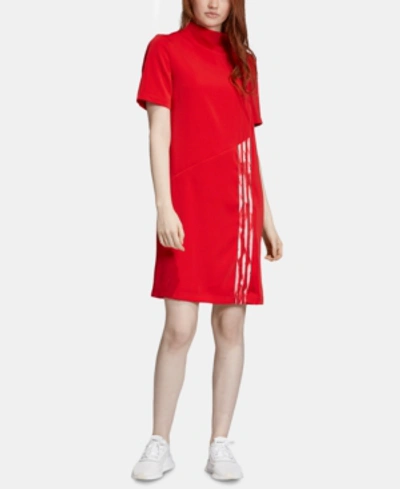 Shop Adidas Originals Originals X Danielle Cathari T-shirt Dress In Medium Red