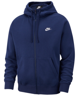 nike full zip hoodie blue