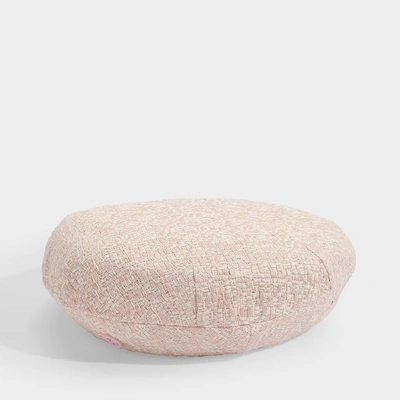 Shop Maison Michel Flore Beret In Light Pink Tweed